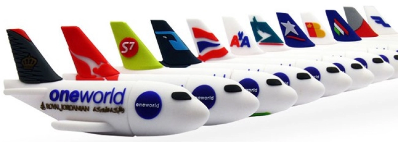 Memoria USB en PVC 3D diseño Avion