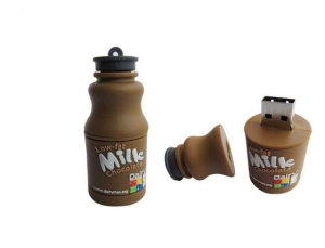 Memoria USB en PVC 3D diseño Botella de Leche