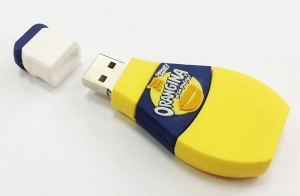 Memoria USB en PVC 2D diseño Botella de Jugo