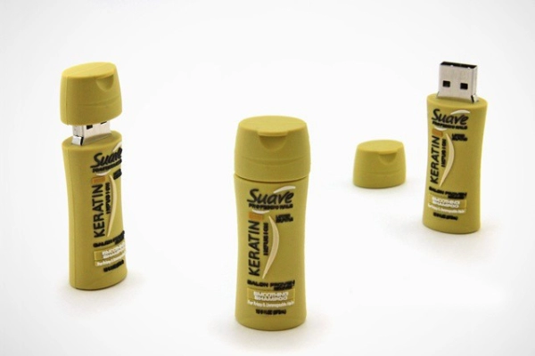 Memoria USB en PVC 3D diseño Botella de Shampoo