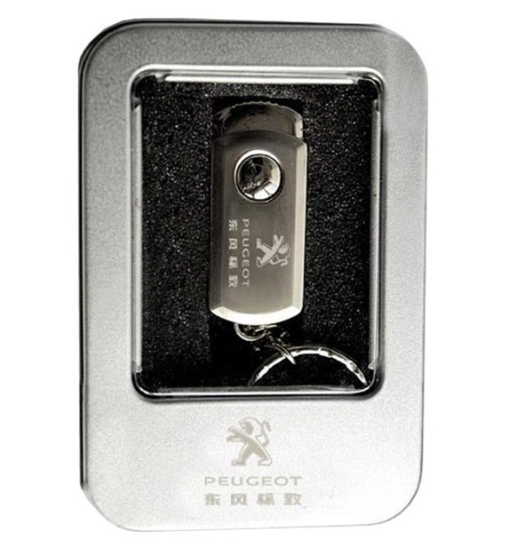 Caja Rectangular de Aluminio con Ventana para empaque de USB