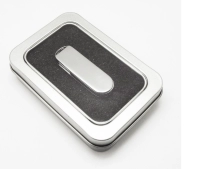 Caja Pequeña de Aluminio con Ventana para empaque de USB