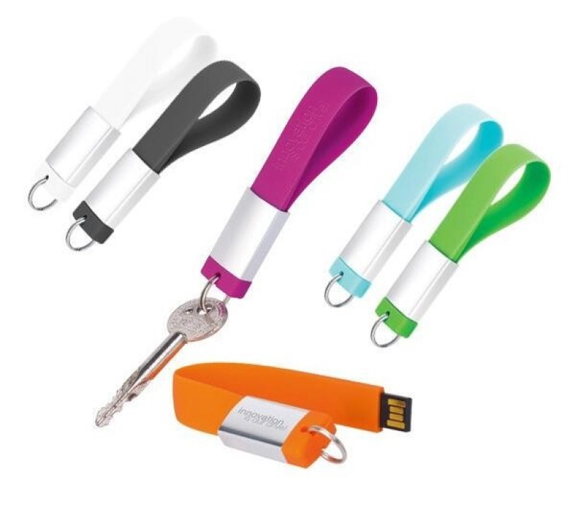 Memoria USB Brazalete en silicona y metal