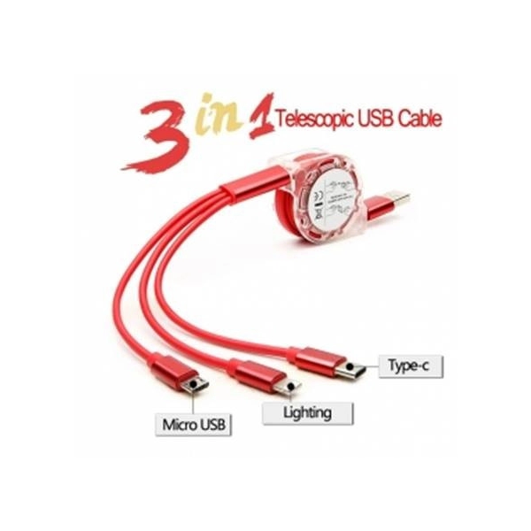 Multiconector Telescopico 3 en 1