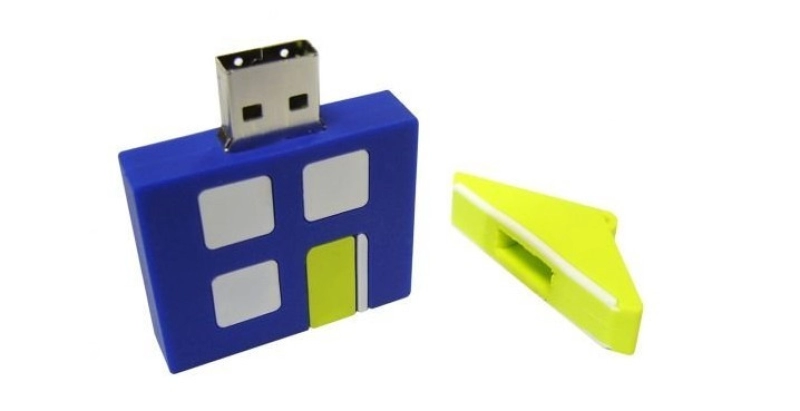 Memoria USB en PVC 2D diseño Casa
