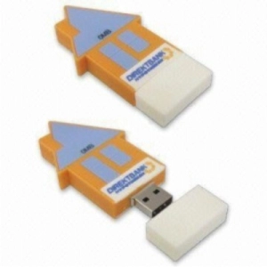Memoria USB en PVC 2D diseño Casa