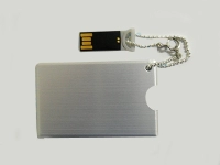 Memoria USB en forma de Tarjeta, en Aluminio