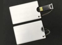Memoria USB en forma de Tarjeta, en Aluminio