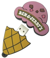 Memoria USB en PVC 2D diseño Cono de Helado