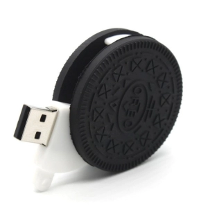 Memoria USB en PVC 2D diseño Galleta Oreo
