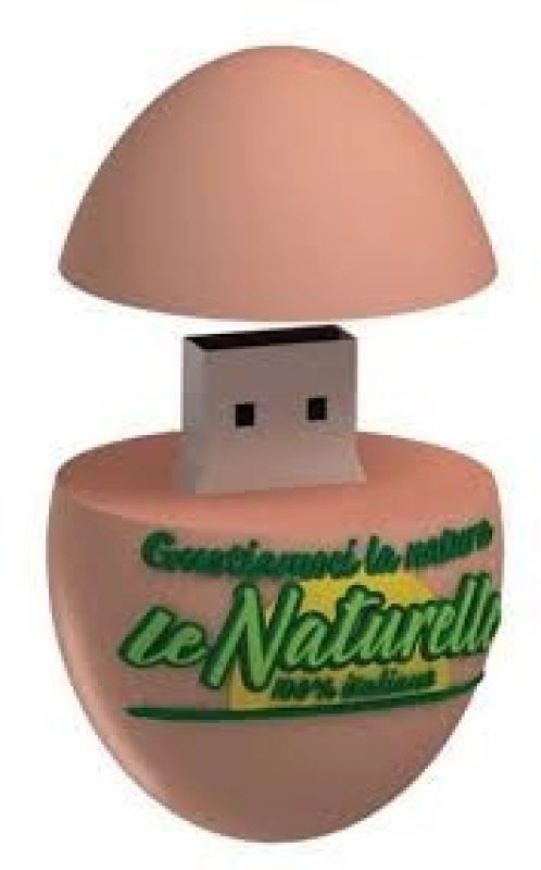 Memoria USB en PVC 3D diseño Huevo