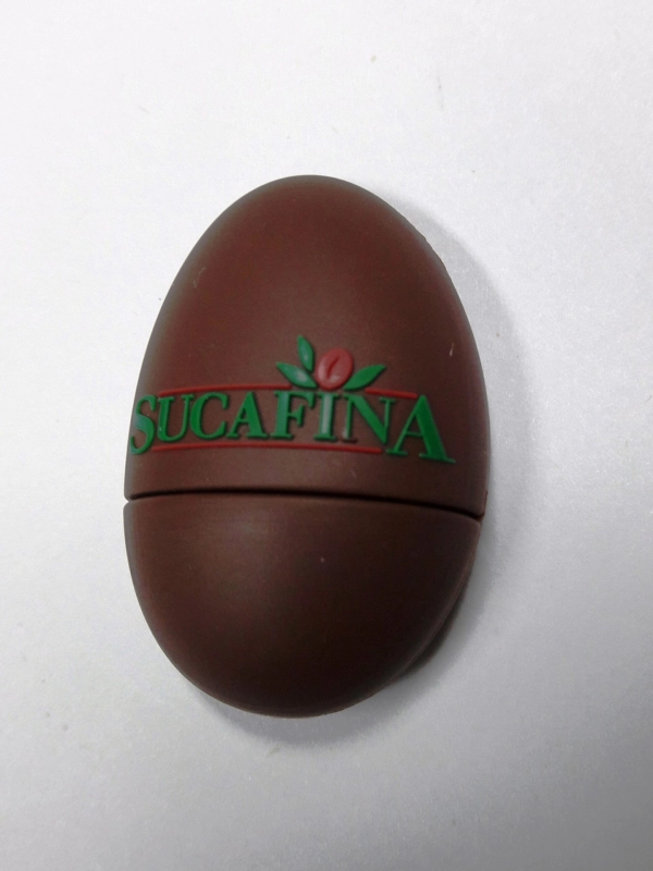 Memoria USB en PVC 3D diseño Grano de Café