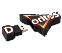 Memoria USB en PVC 2D diseño logo de Doritos