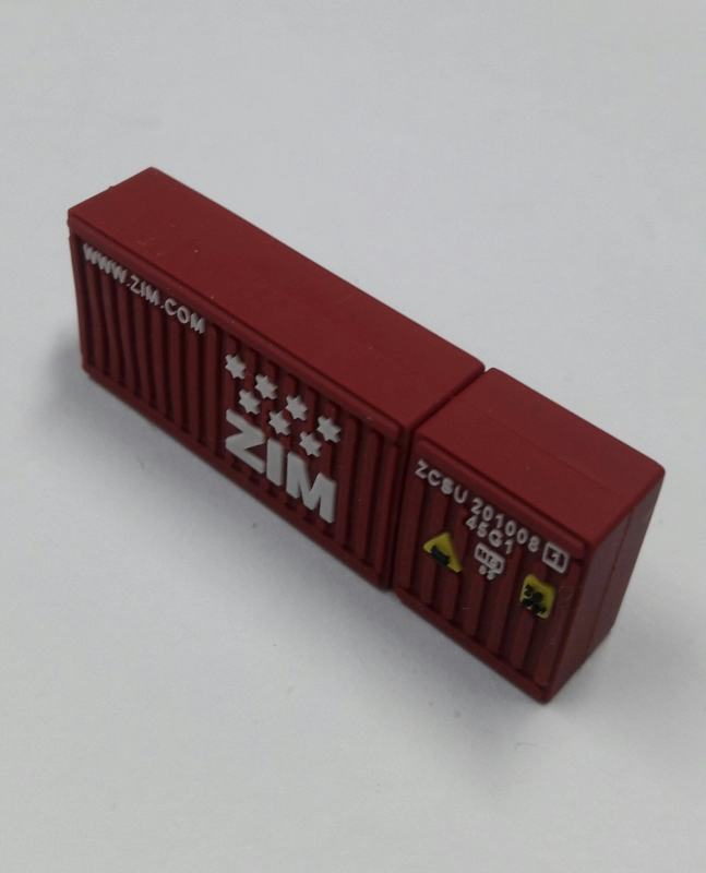 Memoria USB en PVC 2D diseño Contenedor