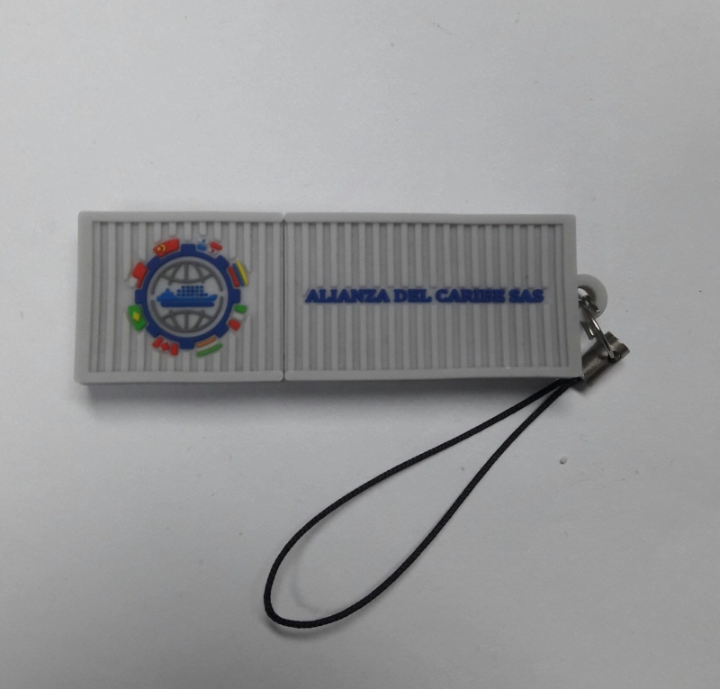 Memoria USB en PVC 2D diseño Contenedor