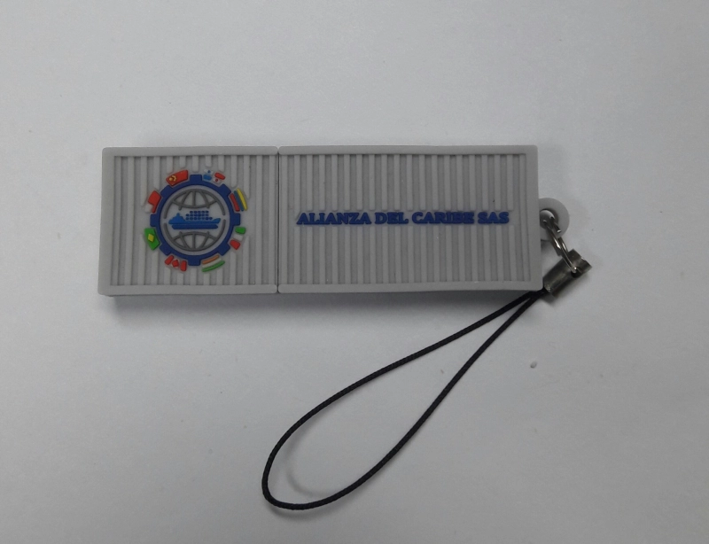 Memoria USB en PVC 2D diseño Contenedor
