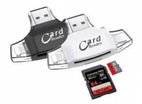 Lector de Tarjetas 4 en 1