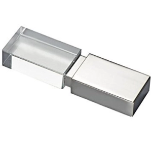 Memoria USB en Metal y Cristal
