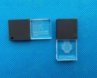 Memoria USB en plastico y Cristal