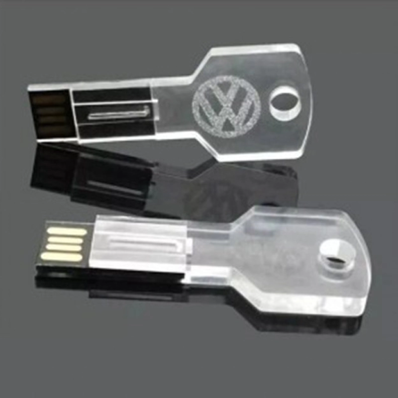 Memoria USB de Cristal en forma de llave
