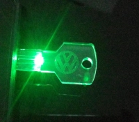 Memoria USB de Cristal en forma de llave