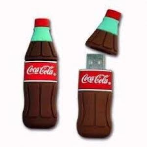 Memoria USB en PVC 2D diseño Botella de Cocacola