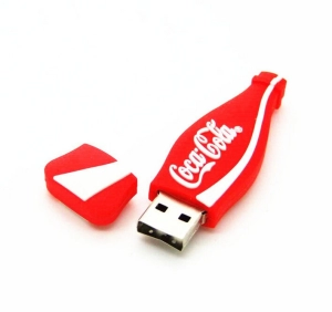 Memoria USB en PVC 2D diseño Botella de Cocacola