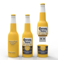 Memoria USB en PVC 3D diseño Botella de Cerveza