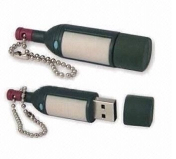 Memoria USB en PVC 3D diseño Botella de Licor