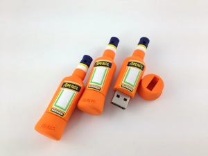 Memoria USB en PVC 3D diseño Botella de Licor