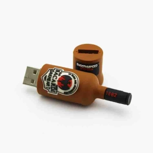 Memoria USB en PVC 3D diseño Botella de Licor