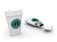 Memoria USB en PVC 2D diseño Vaso de Cafe