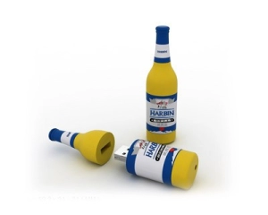 Memoria USB en PVC 3D diseño Botella de Licor