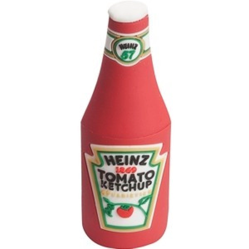 Memoria USB en PVC 3D diseño Botella Salsa de Tomate