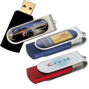Memoria USB metalica giratoria con Domo