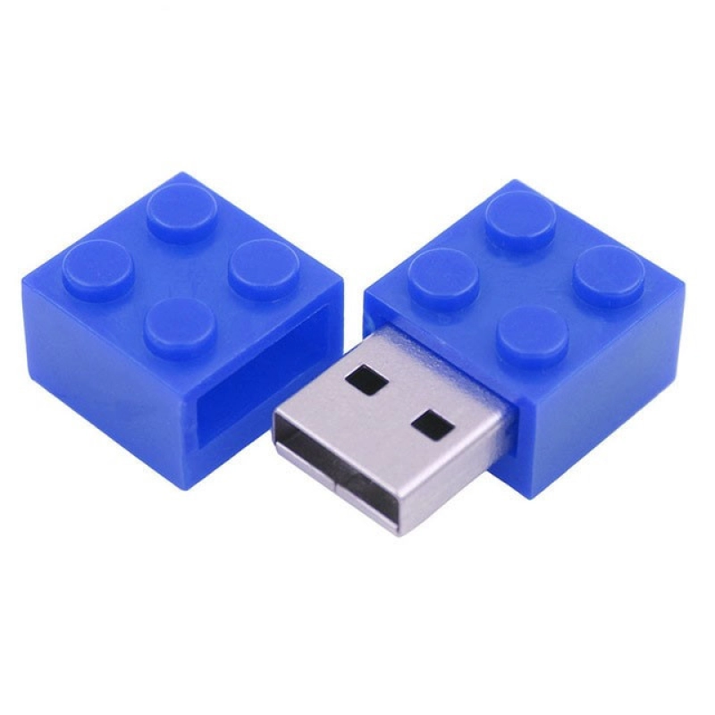 Memoria USB en PVC 2D diseño Ficha de Lego