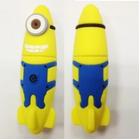 Memoria USB en PVC 3D diseño Minion en forma de Cohete