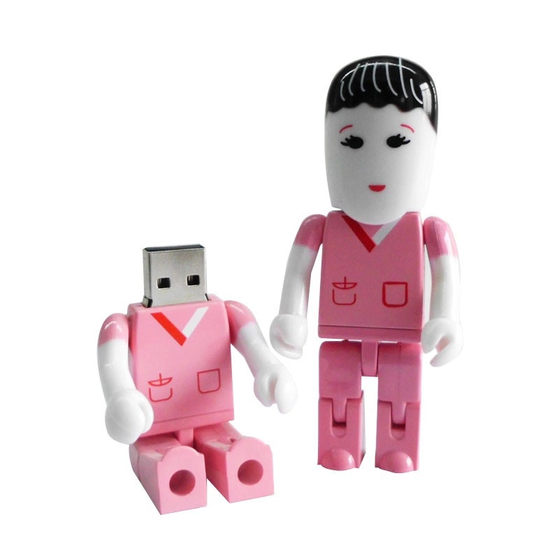 Memoria USB plastica diseño Doctor o Enfermera