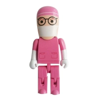 Memoria USB plastica diseño Doctor o Enfermera