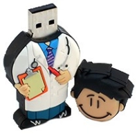 Memoria USB en PVC 2D diseño Doctor