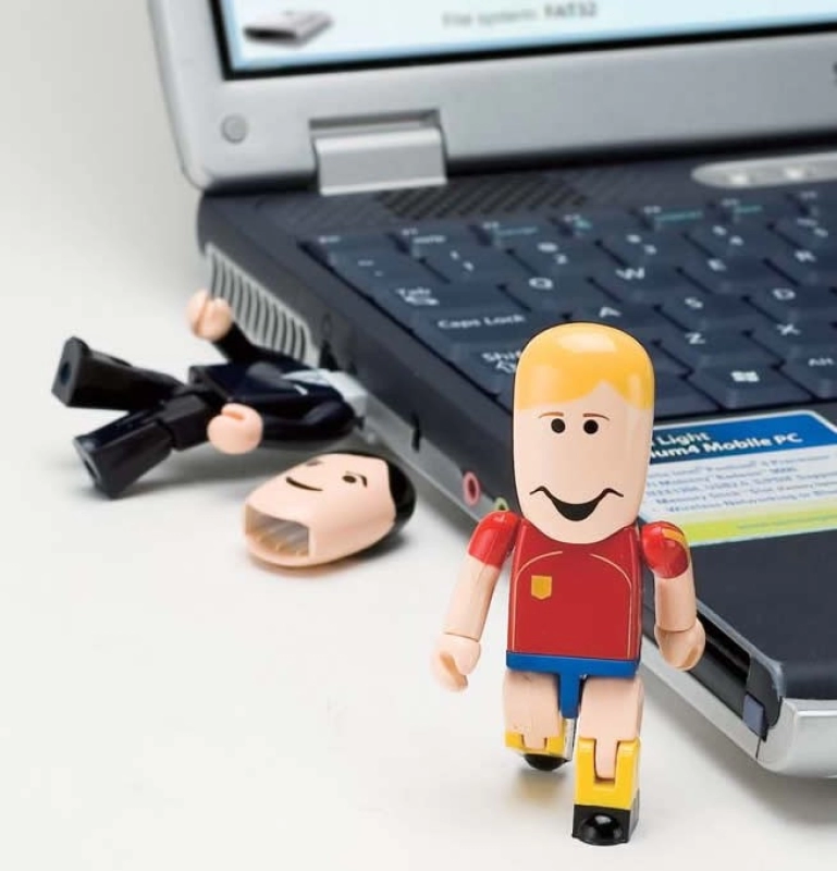 Memoria USB plastica diseño Futbolista