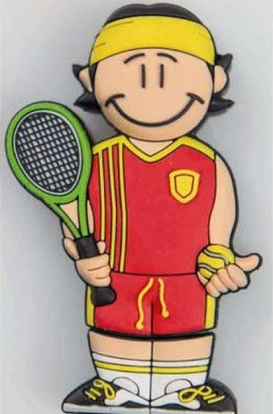 Memoria USB en PVC 2D diseño Tenista