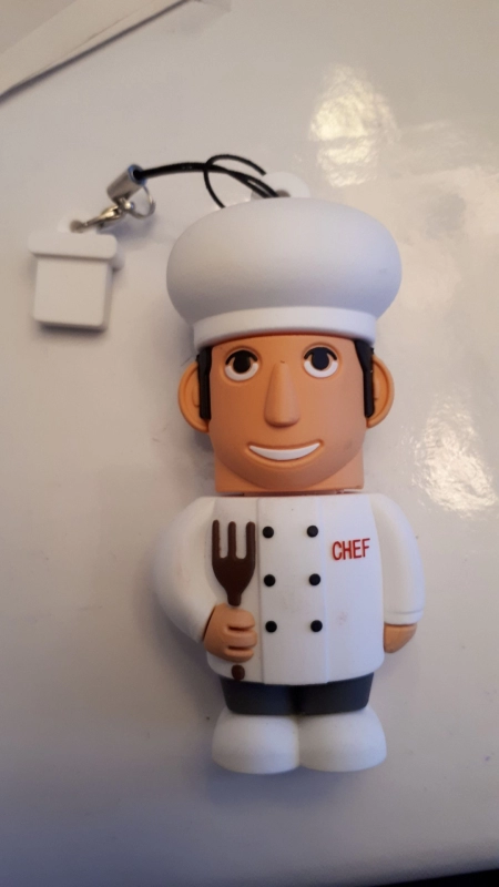 Memoria USB en PVC 3D diseño de Chef