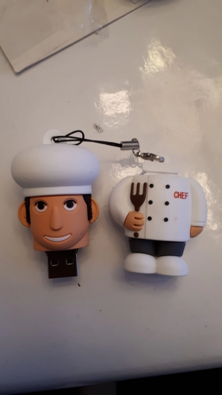 Memoria USB en PVC 3D diseño de Chef