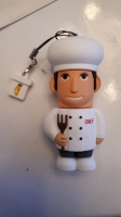 Memoria USB en PVC 3D diseño de Chef