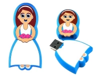Memoria USB en PVC 2D diseño Novia