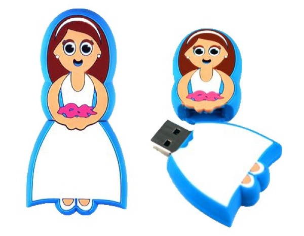 Memoria USB en PVC 2D diseño Novia