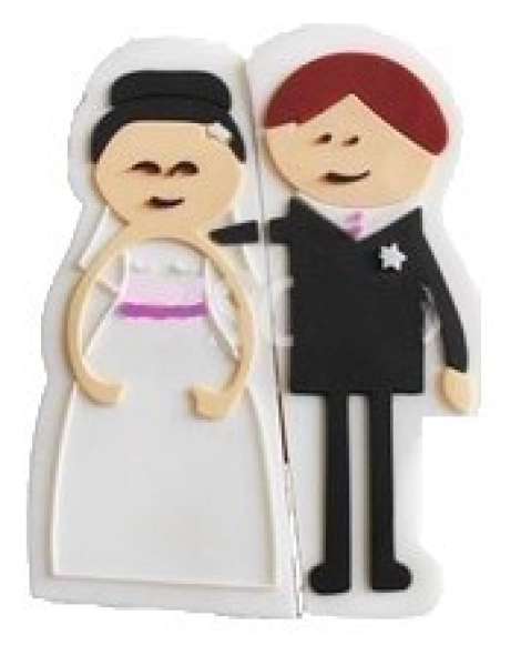 Memoria USB en PVC 2D diseño Novios