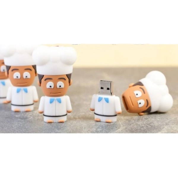 Memoria USB en PVC 3D diseño Mini Chef
