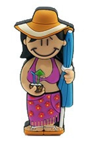 Memoria USB en PVC 2D diseño Turista